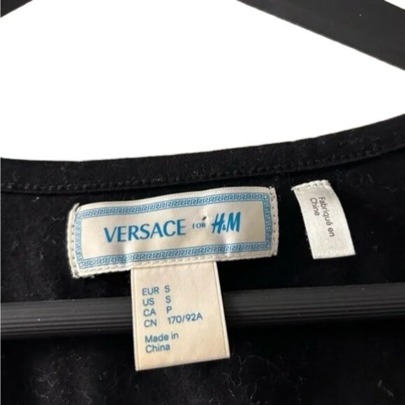 Versace for H&M black studded tunic/dress size S - Picture 4 of 4